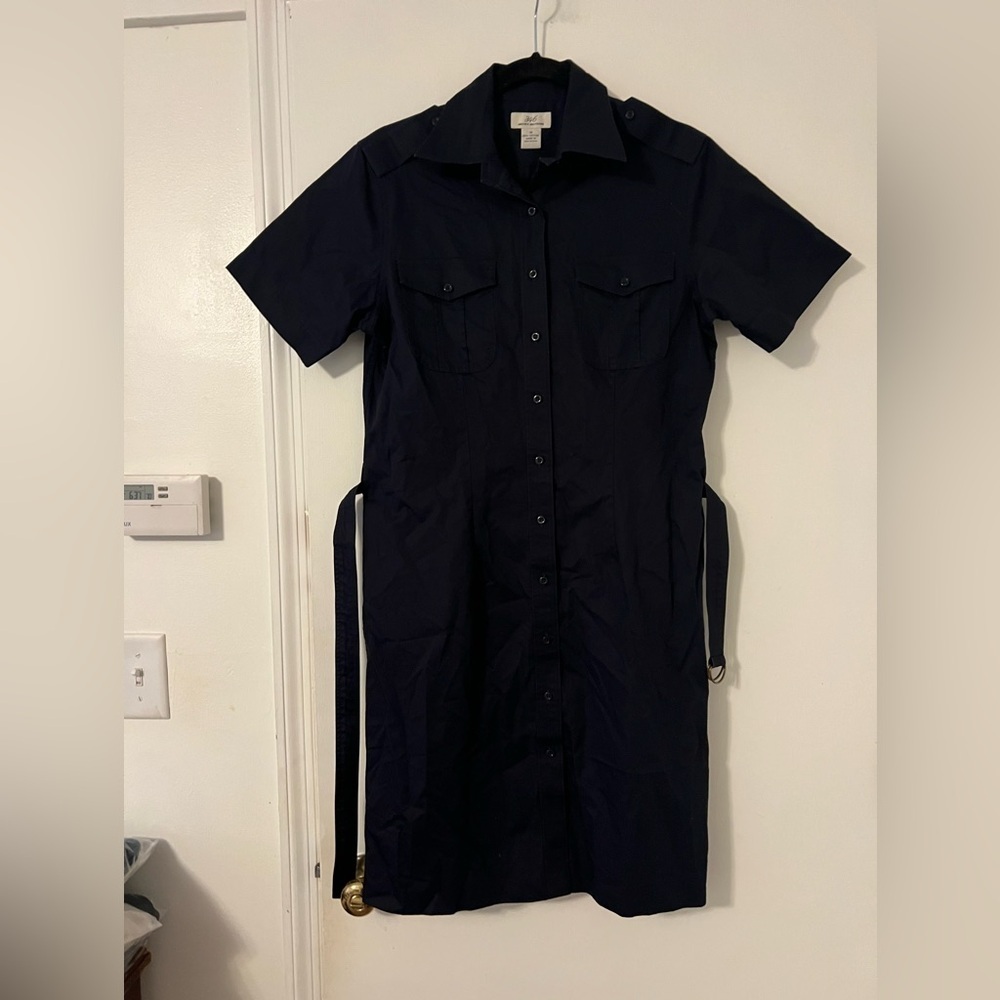Brooks Brothers Dark Blue Short Sleeve Dress size 10 (M119)